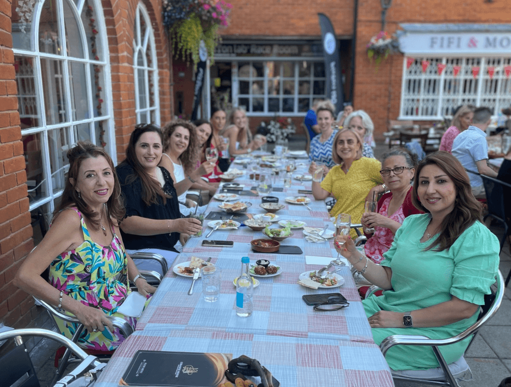 Presetige Network family eating dinner