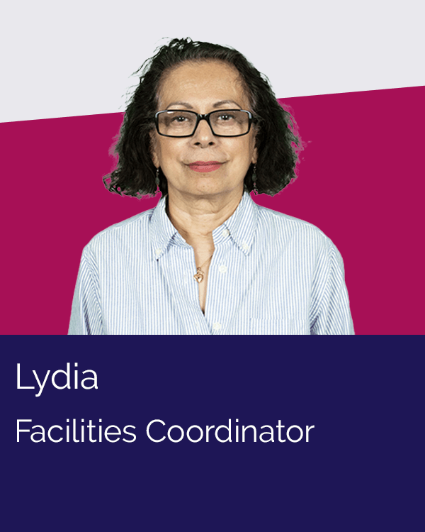 lydia our facilities coordinator