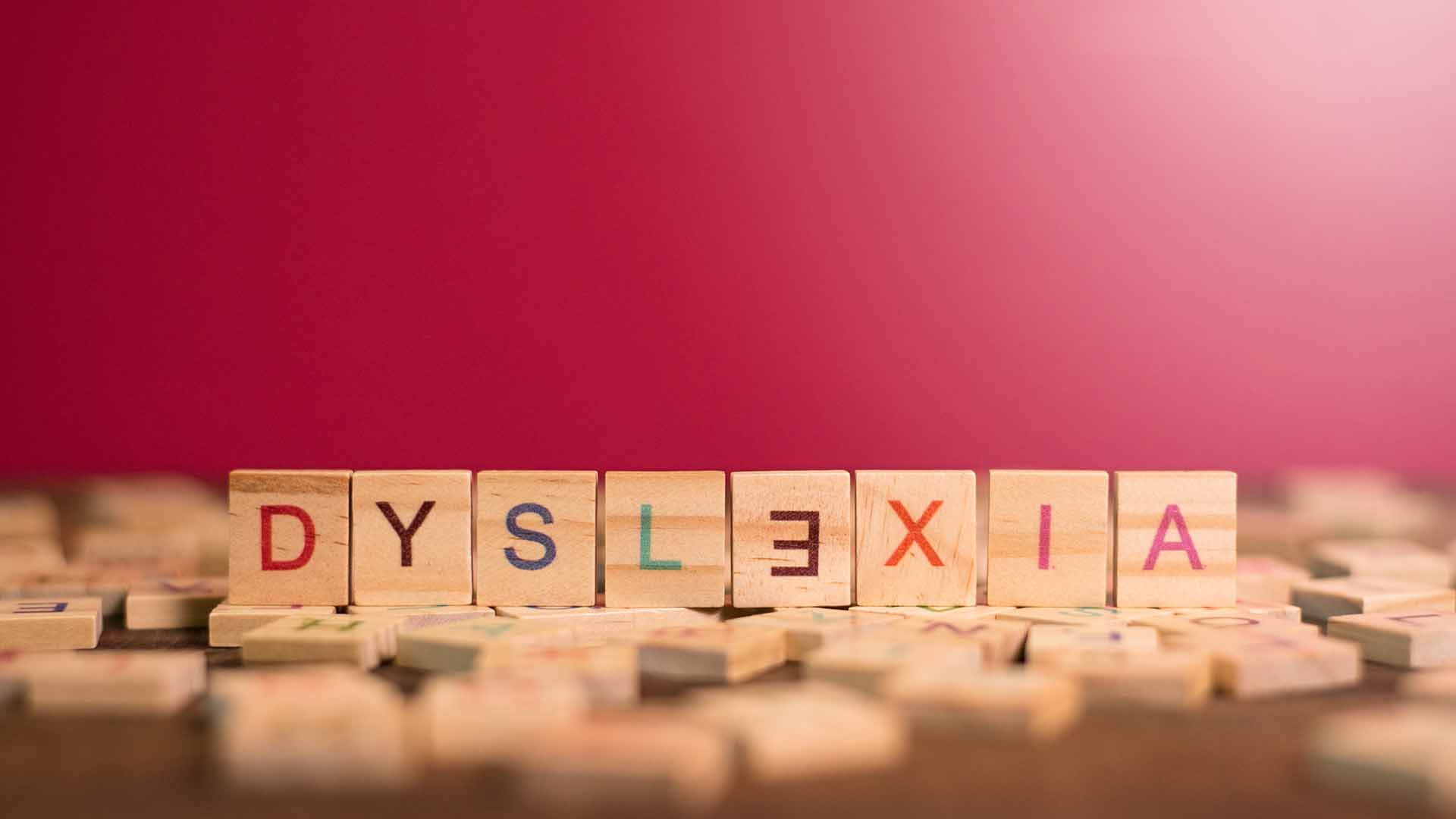 dyslexia written out on a scrabble board 