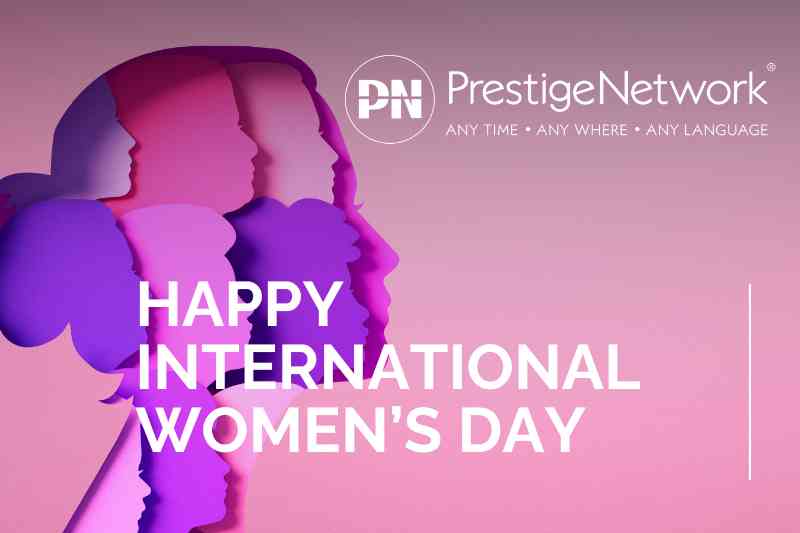 Pink image with Happy International Women's day and PN logo