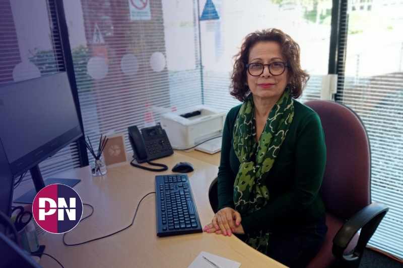 Picture of Lydia with PN logo